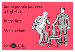 high five